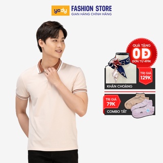 Áo polo nam YODY áo phông ngắn tay , thun có cổ  vải mềm mịn yody fashion APM3641