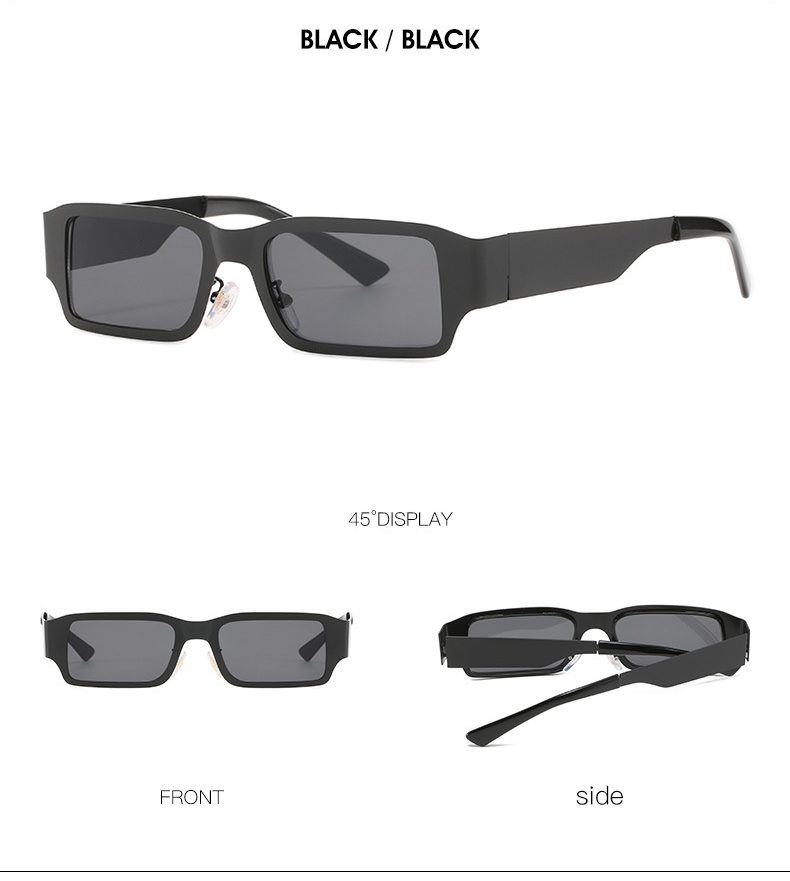 Kính mát gọng kim loại nhỏ thời trang Âu Mỹ 2021