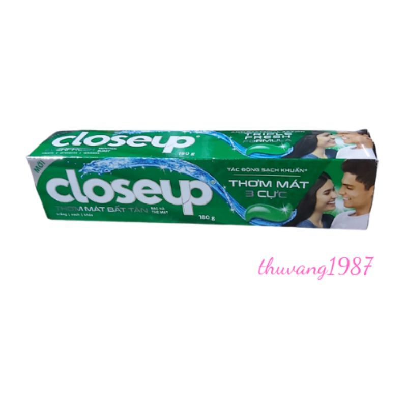 Now ship- Kem đánh răng Closeup hương bạc hà 180g_230g