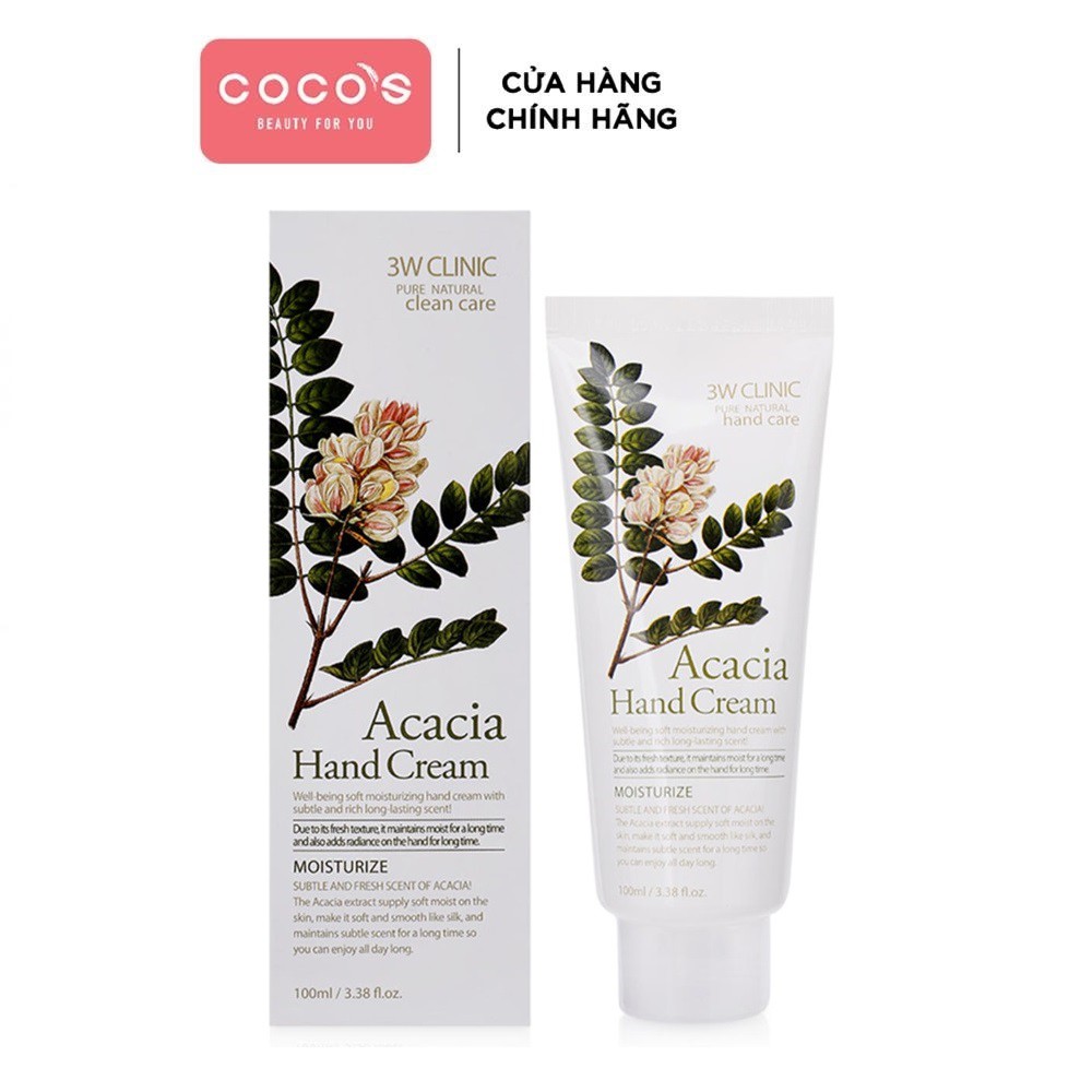 Kem Dưỡng Da tay 3W Clinic Acacia Hand Cream 100ml
