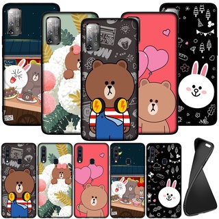 Ốp Lưng Silicone Mềm Hình Gấu Nâu Đáng Yêu Cho Samsung Galaxy Note 20 Ultra 10 Plus Lite 9 8 A11 A51 A71 +