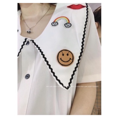 Áo bầu cộc tay mùa hè dáng tiểu thư dễ thương, mặc đi làm, đi chơi(chất đẹp, bán shop)