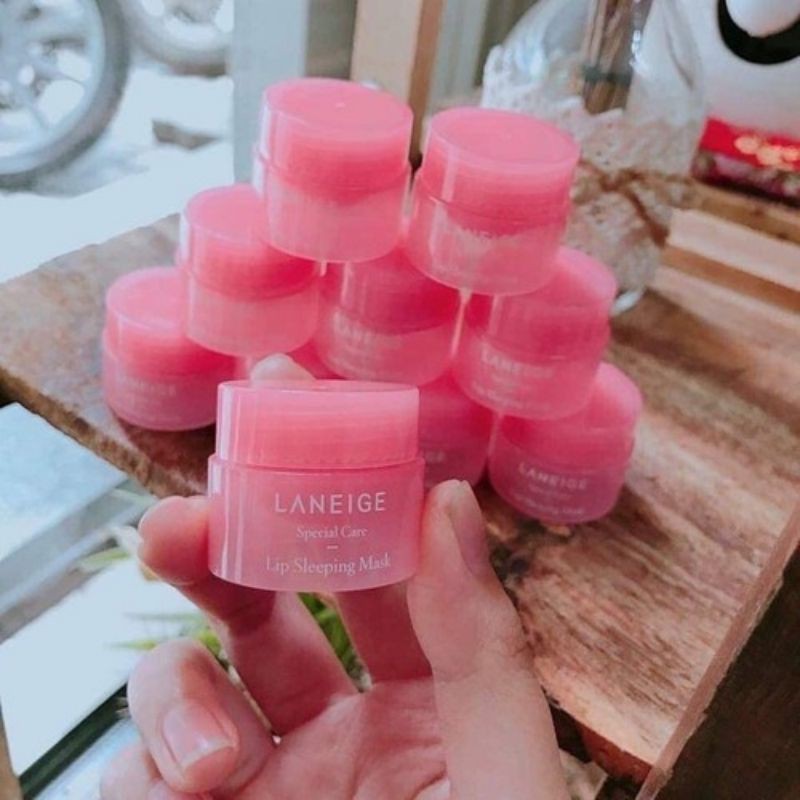 Mặt nạ ngủ môi Laneige 3g, son dưỡng môi, tẩy tế