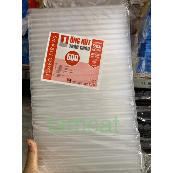 0,5KG Ồng hút trà sữa trân châu phi 12 đen/ màu