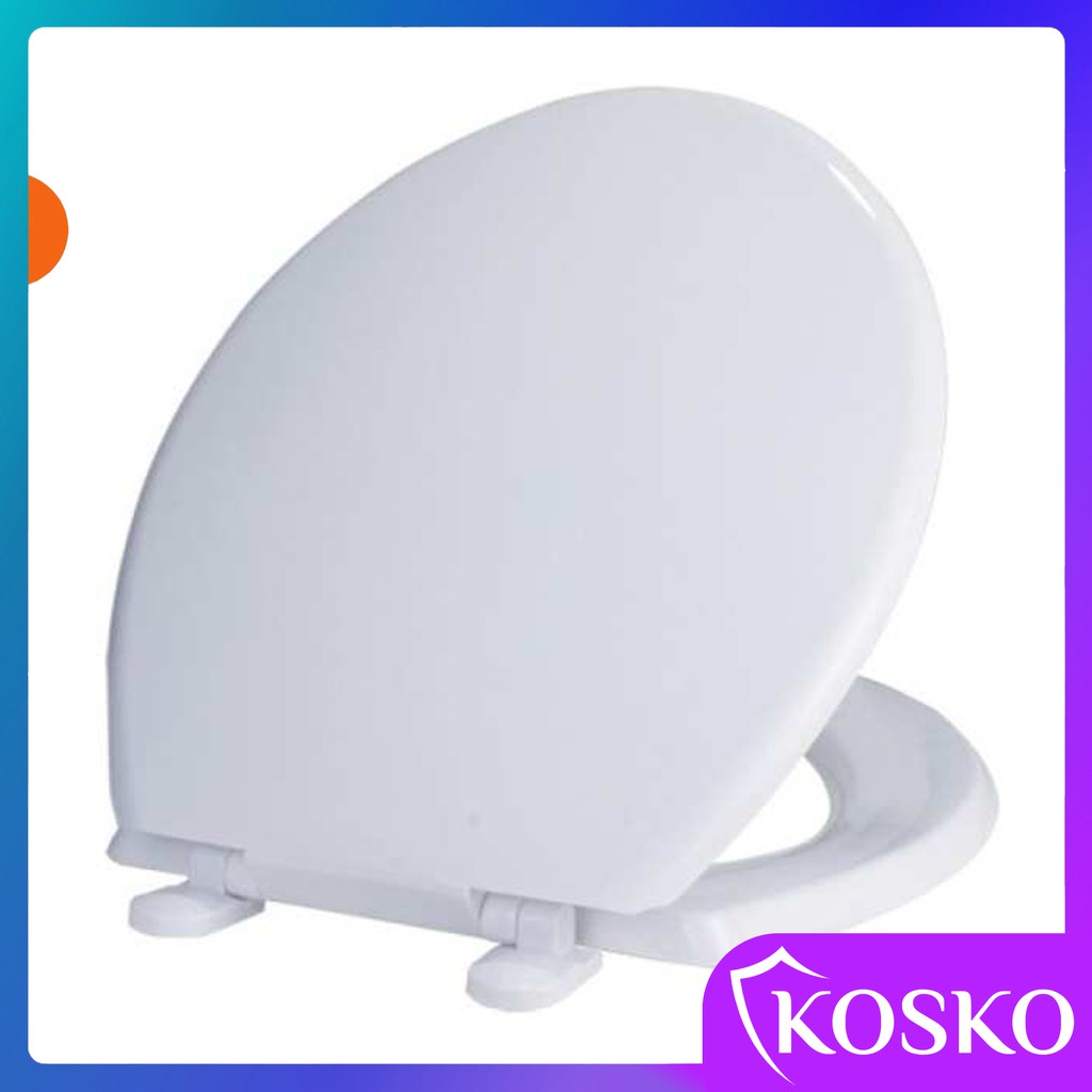 Nắp bồn cầu nhựa Asico- 02 KOSKO (Tặng bộ chân đế) phù hợp mọi loại bồn cầu (Thông Số Kích Thước Trong Ảnh)