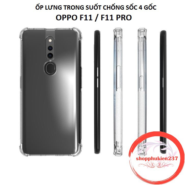 [Freeship toàn quốc từ 50k] Ốp Lưng Oppo F11 Pro Ốp Dẻo Chống Sốc 4 Góc Silicon Trong Suốt