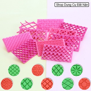 Khuôn nhấn họa tiết đất sét, dụng cụ tạo hình đất sét, bánh ngọt
