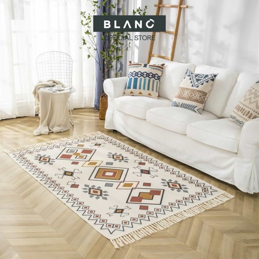 Thảm Trải Sàn Phong Cách Boho BLANC'