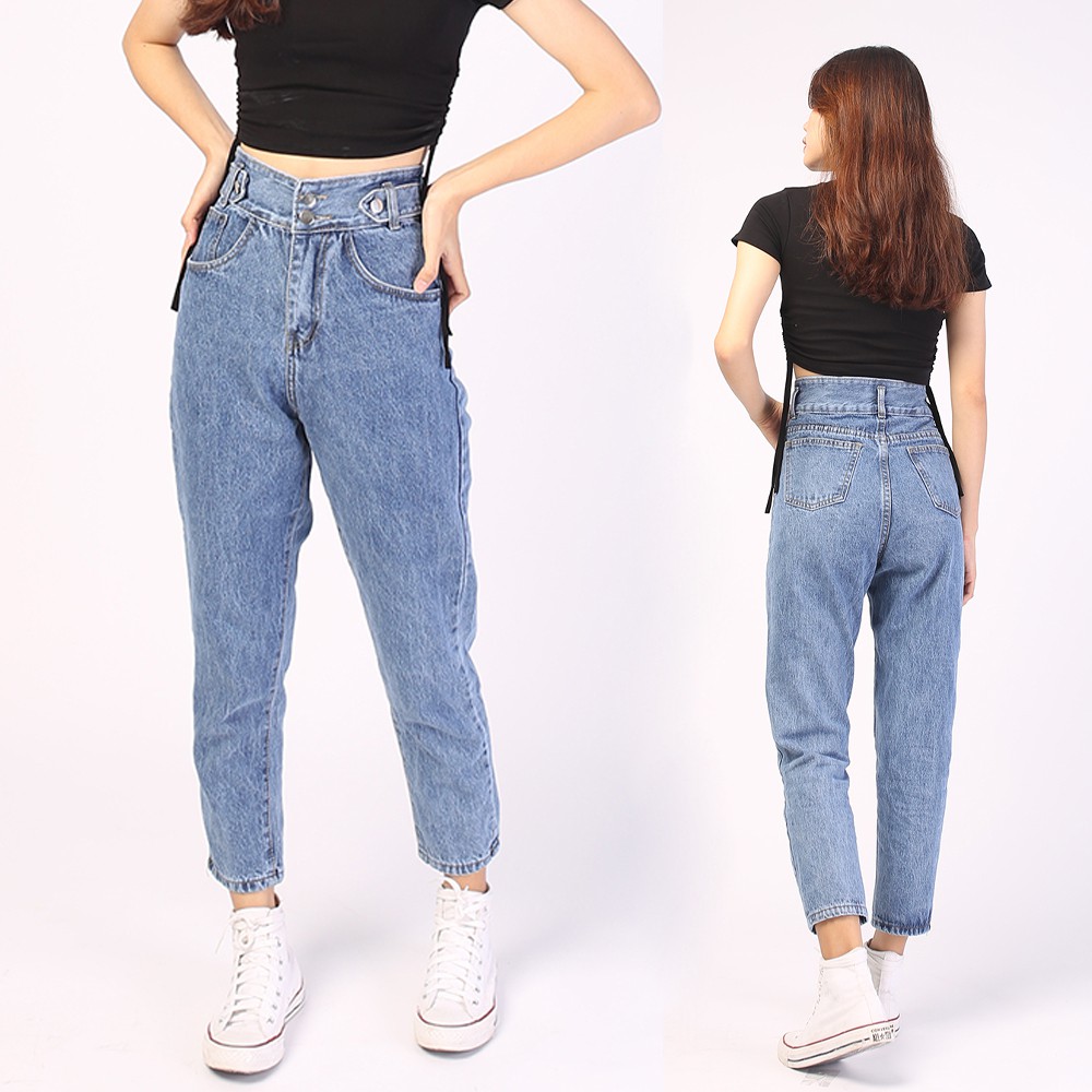 Quần baggy jeans nữ SAIGONJEAN form rộng 2 bách nhọn QD015 – quần bò nữ ulzzang | BigBuy360 - bigbuy360.vn