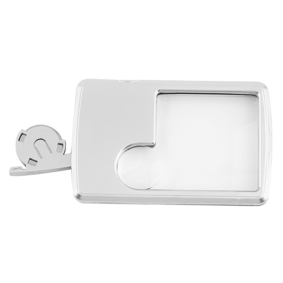 Kính lúp có đèn LED hỗ trợ cho thợ kim hoànGIADUNGTONGKHO1Kính Lúp 3x-6x Thích Hợp Đèn Vỏ Da Kèm Hộp Đựng Tiện Dụng