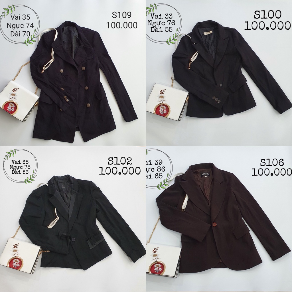 Vest blazer nữ 2hand đồng giá 100k