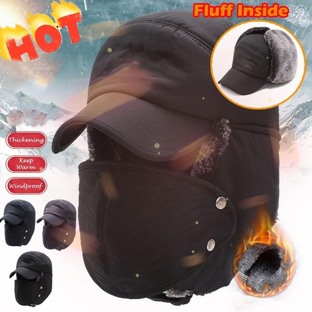 Mũ Bomber Cotton Che Tai Chắn Gió Thời Trang Mùa Đông Cho Nam Và Nữ