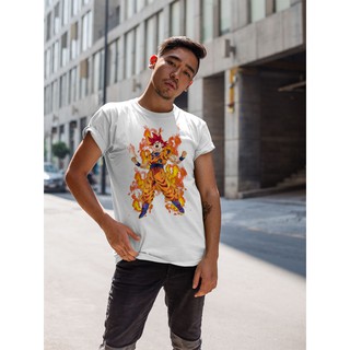 Áo thun in hình goku siêu saiyan God
