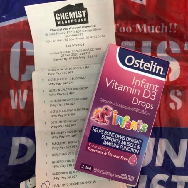 Vitamin D3 drop ostelin