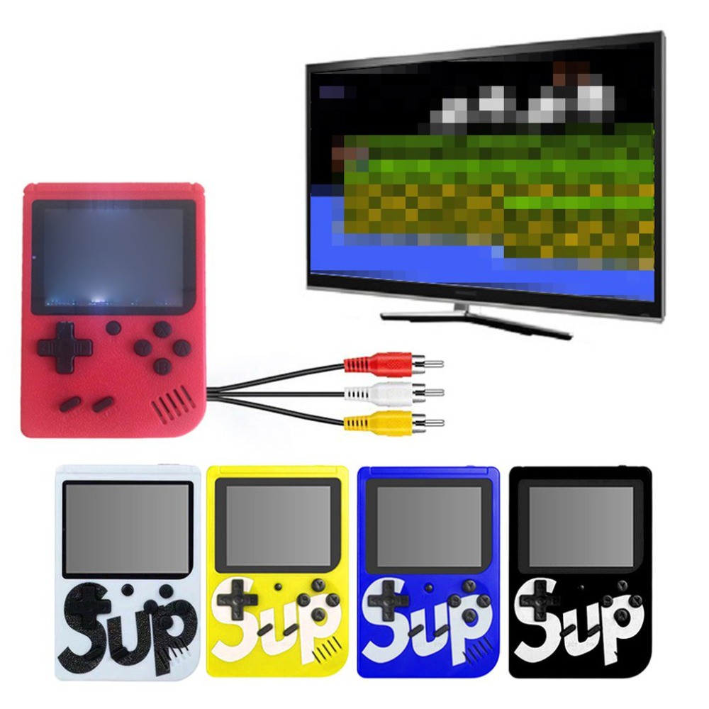 Máy chơi game cầm tay di động gồm 400 trò chơi FC tích hợp sẵn đĩa đơn SUP nhân đôi phong cách cổ điển cho trẻ em