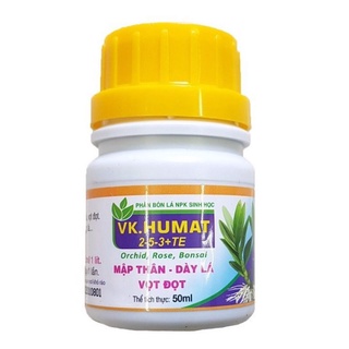 Phân làm mập cây vk humat 50ml - mập thân - dày lá - vọt đọt,