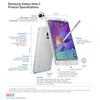 [RẺ VÔ ĐỊCH] điện thoại SAMSUNG GALAXY NOTE 4 ram 3G/32G Fullbox, Chiến Game Liên Quân/ PUBG mượt