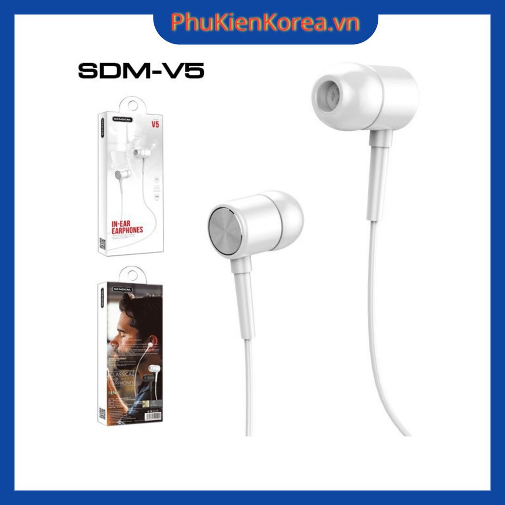 Tai nghe In-Ear Super Bass Sendem V5 - Bảo Hành Toàn Quốc