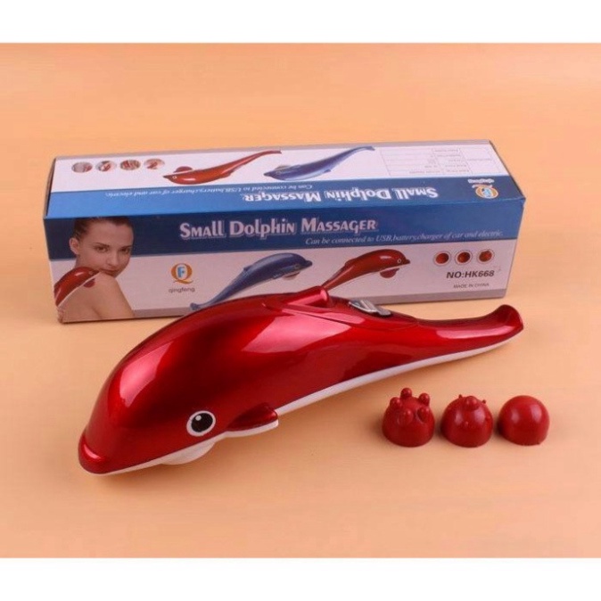 [Lỗi 1 đổi 1 - Bảo Hành 12 tháng] Máy massage cầm tay cá heo cao cấp, máy massage trị liệu cá heo
