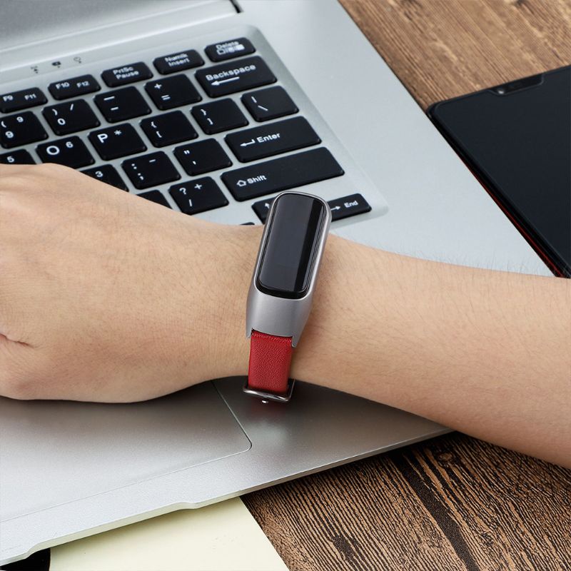 Dây Đeo Thay Thế Bằng Da Thật Cho Đồng Hồ Thông Minh Samsung Galaxy Fit-e