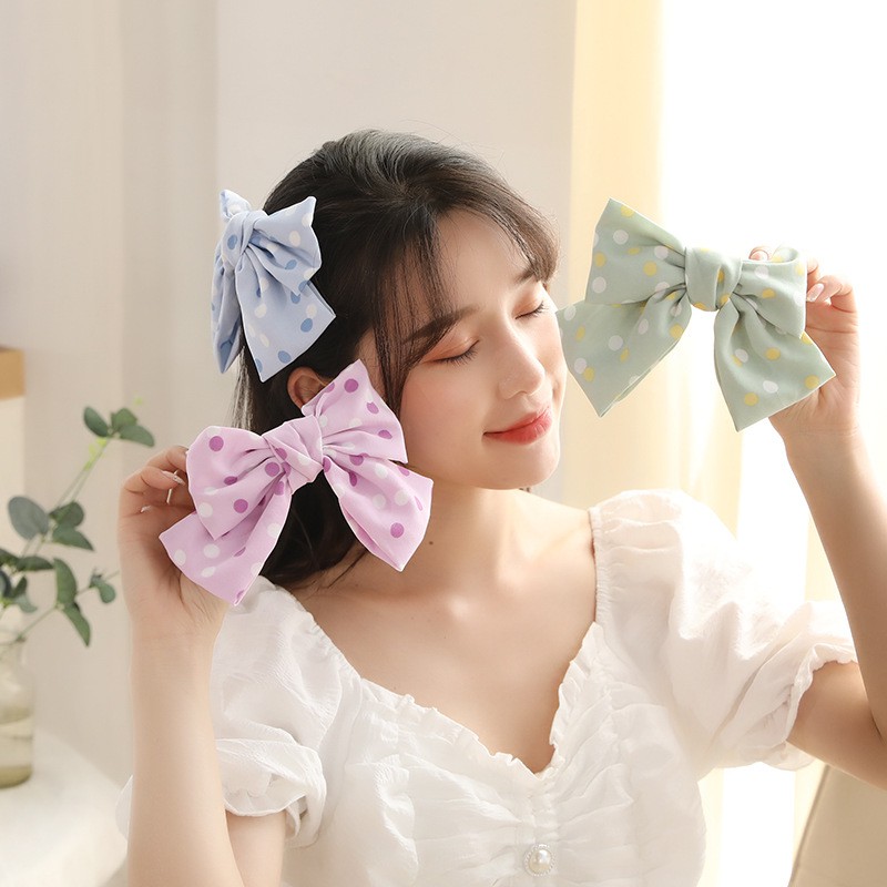 Băng Đô Nơ 21 Màu Dễ Thương Cho Nữ