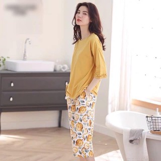 Bộ đồ hoa quả mặc ở nhà nữ