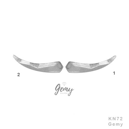 Khuyên tai nam bạc 925 hình nanh nhọn Silver Tusk unisex (1 chiếc) | GEMY SILVER KN72