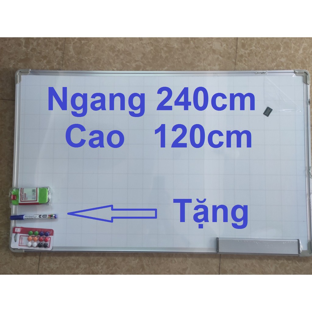 BẢNG TỪ TRẮNG DQ HÀN QUỐC TẶNG KÈM BÚT + NAM CHÂM + LAU BẢNG 120 X 240CM