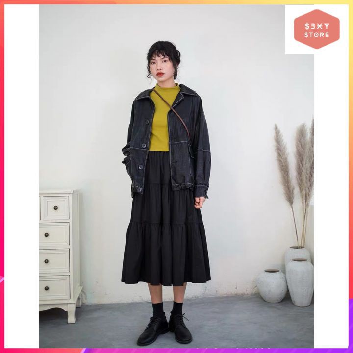Chân Váy Dài, Váy Dài Vintage Thời Trang Phong Cách S3XY | BigBuy360 - bigbuy360.vn