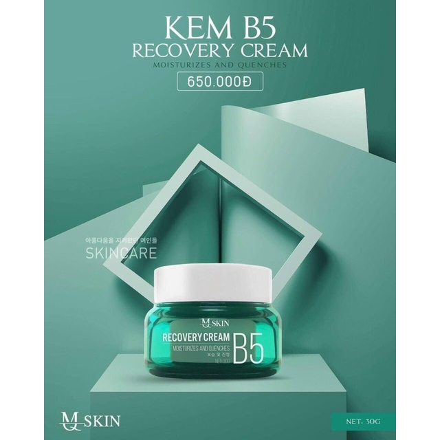 KEM DƯỠNG PHỤC HỒI DA CREAM B5 MQ SKIN CHÍNH HÃNG