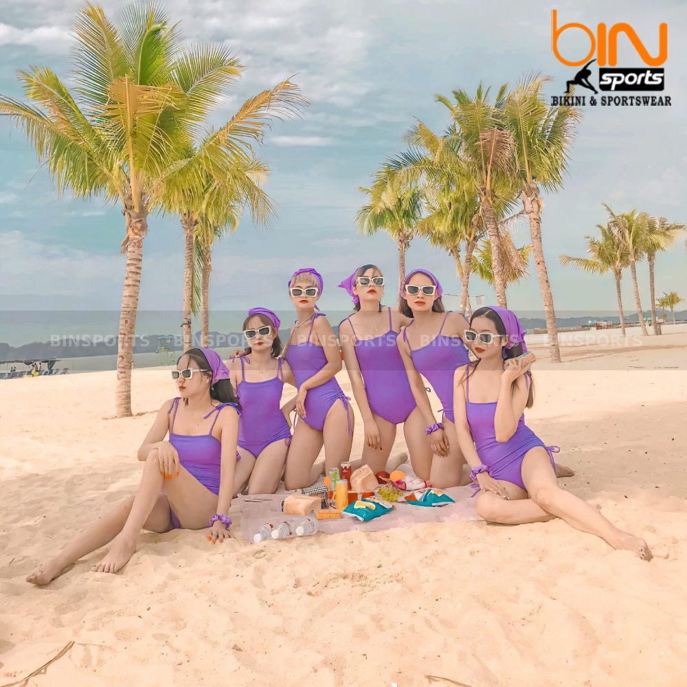 Bikini Nữ Liền Thân Dây Nơ Vai Nhiều Màu Freesize Bin Sports BHV084