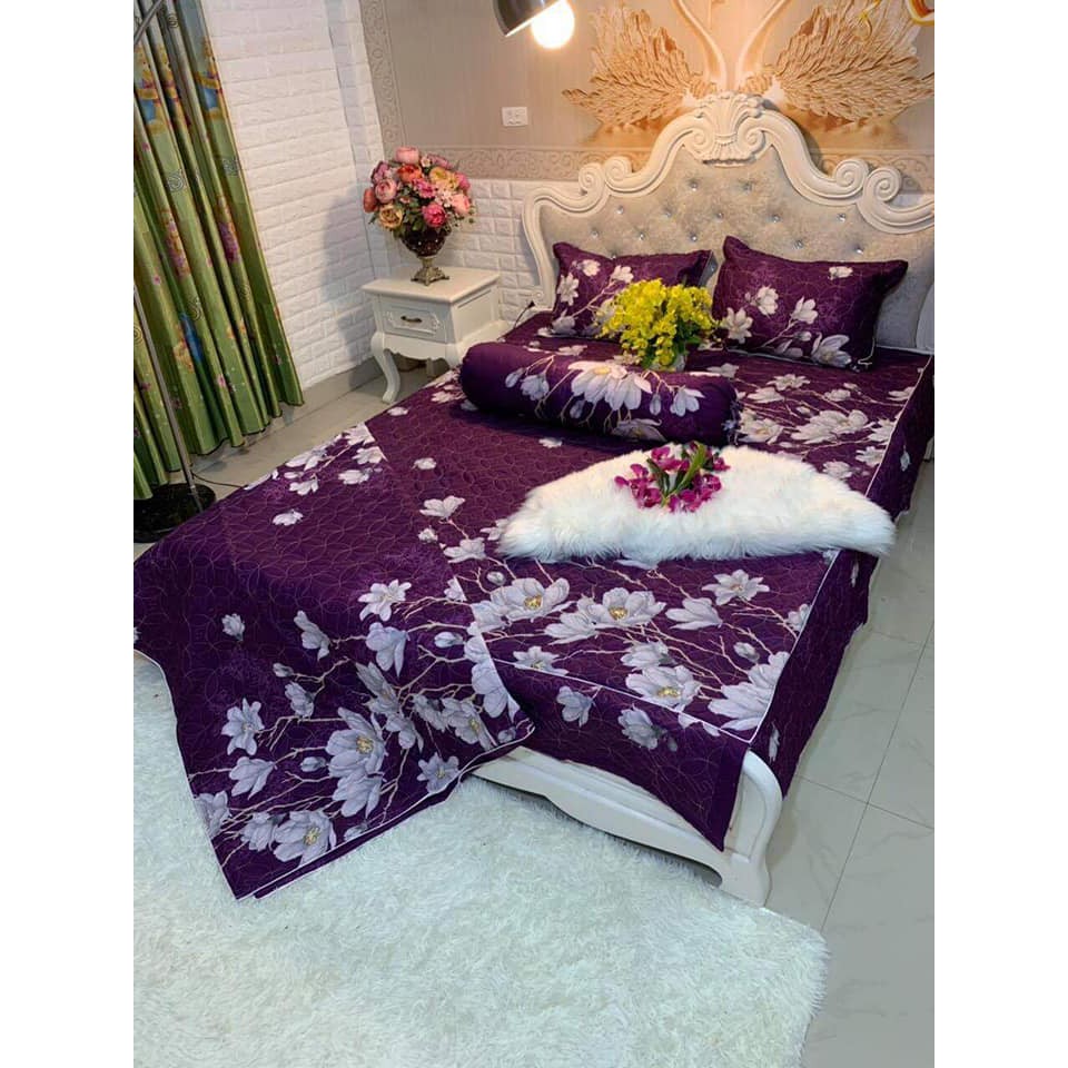 [Nhập mã FSS22FEB ] Phủ trần bông 5 món mẫu hoa cúc 3D tặng kèm túi đựng (nhắn tin shop mẫu bạn chọn) | BigBuy360 - bigbuy360.vn