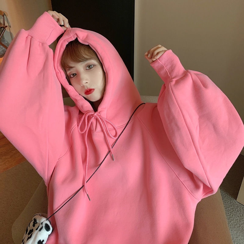 Áo hoodies có nón dài tay nhiều màu sắc thời trang cho nữ