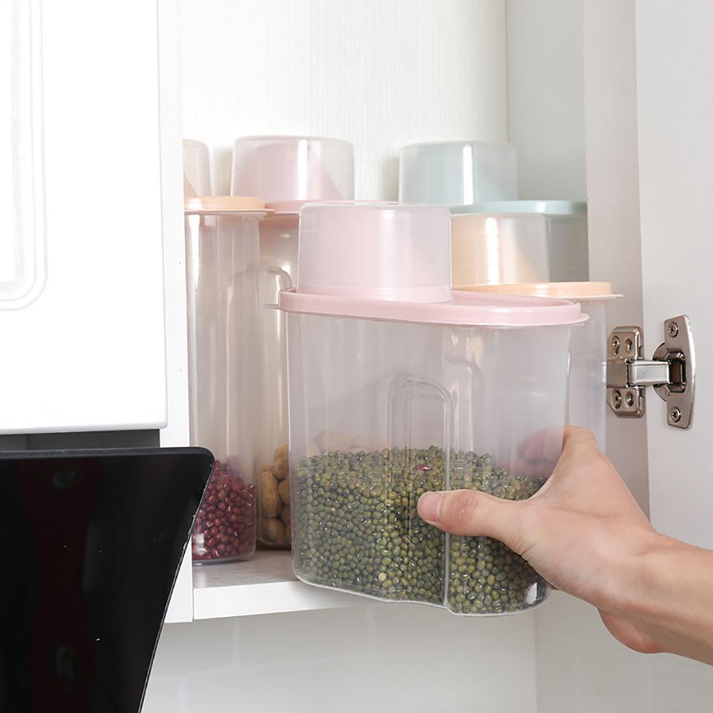 Hộp Nhựa Đựng Bột Chống Ẩm Có Nắp Đậy Tiện Dụng