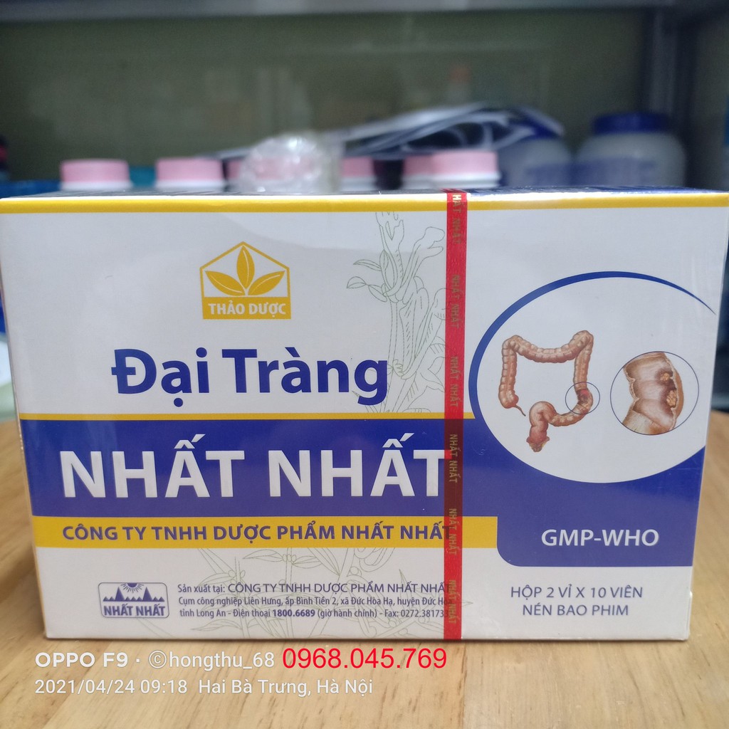 Đại tràng Nhất Nhất hộp 2 vỉ x 10 viên