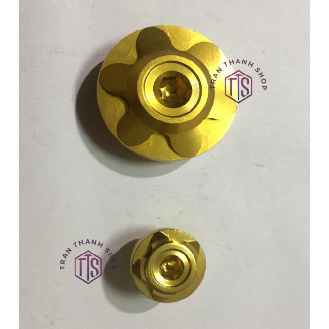 Bộ ốc qua lăng mâm lửa , ốc xe máy nhôm cnc cho xe hon da