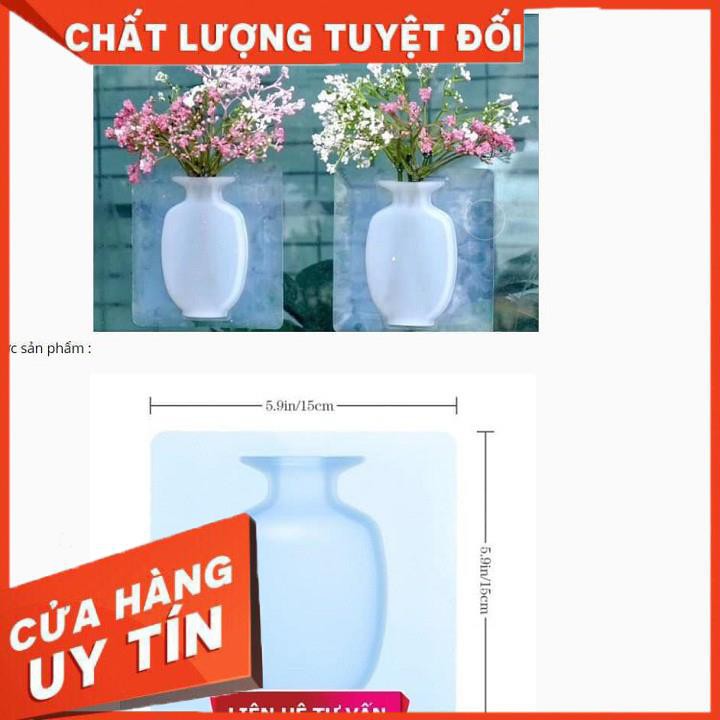 [XẢ KHO+FREE SHIP]  LỌ HOA SILICON DÁN TƯỜNG