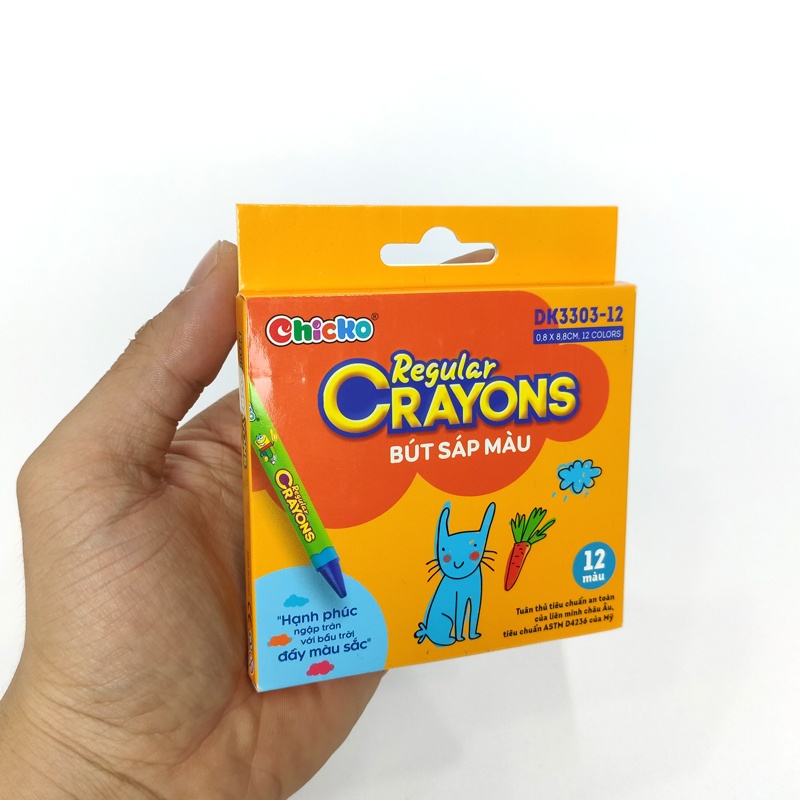 Bút Sáp Màu duka Reglar Crayons 12 Màu DK3303