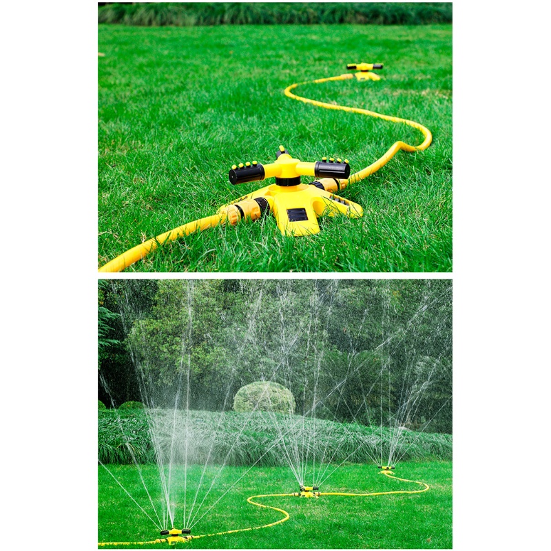 Vòi Phun Nước 3 Đầu Xoay 360 Độ Tự Động Tiện Dụng Cho Sân Vườn