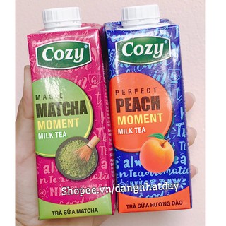 Trà sữa Cozy Moment Matcha 225ml lốc 4 hộp