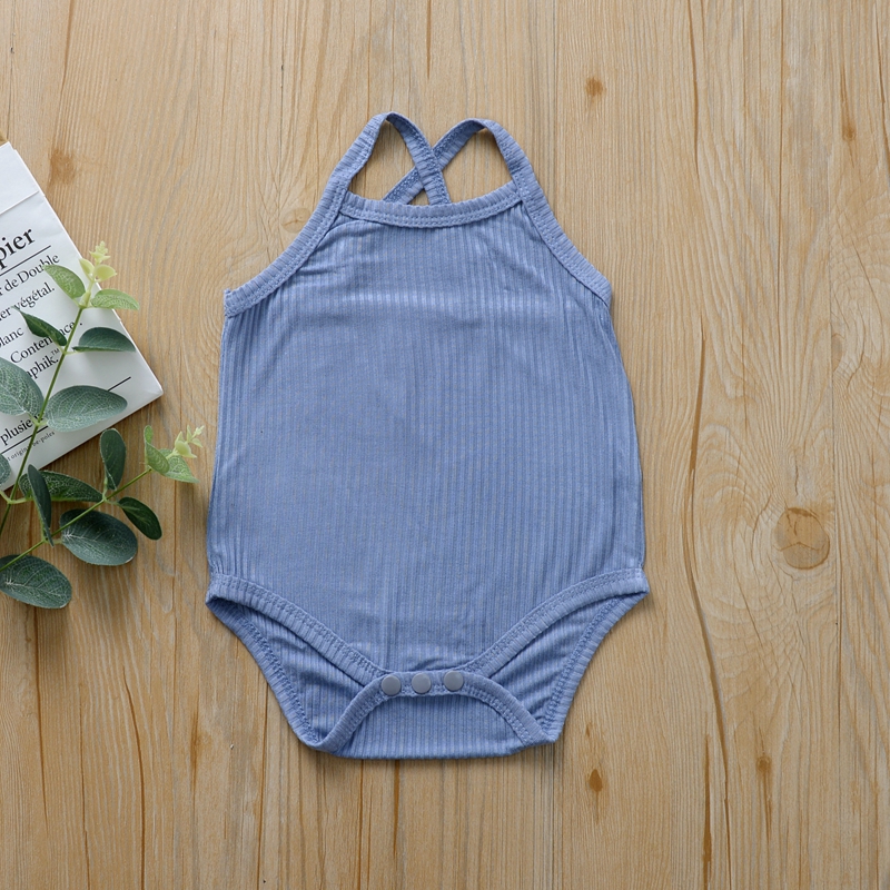 Áo Liền Quần Không Tay Cho Bé Từ 0-24 Tháng Tuổi