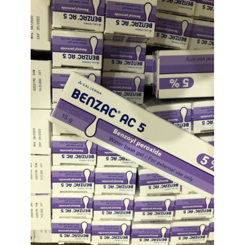 Gel chấm mụn Benzac AC 5% 15gam