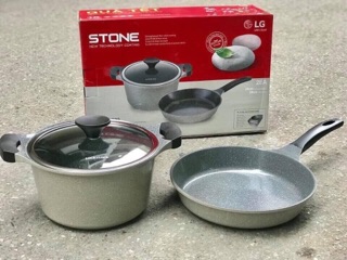 [Lock & Lock] Bộ nồi chảo Stone Cao Cấp