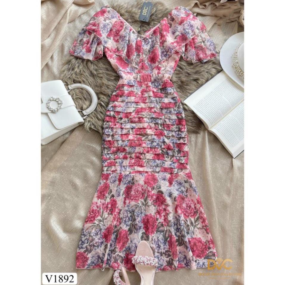 [HÀNG CAO CẤP] Váy hoa thiết kế dáng ôm body | BigBuy360 - bigbuy360.vn