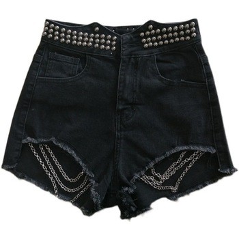 Quần short jean nữ trắng [cao cấp] mùa hè 2021