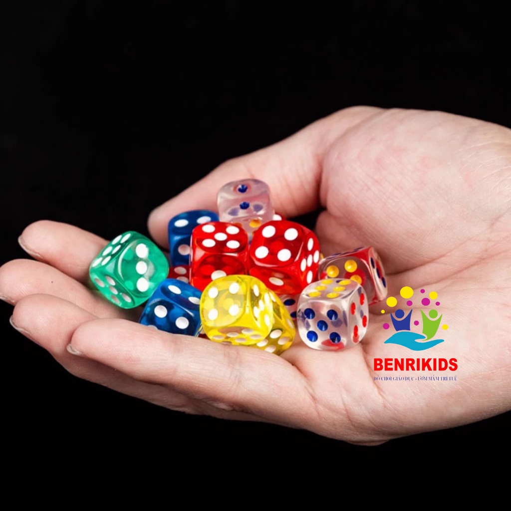 Xúc Xắc Xí Ngầu Silicon An Toàn Cho Bé- Phụ Kiện Chơi Trò Chơi Boardgame Cờ Cá Ngựa, Cờ Tỷ Phú,...