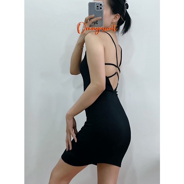 Đầm Body Đan Dây Lưng Cuốn Hút  ĐDL