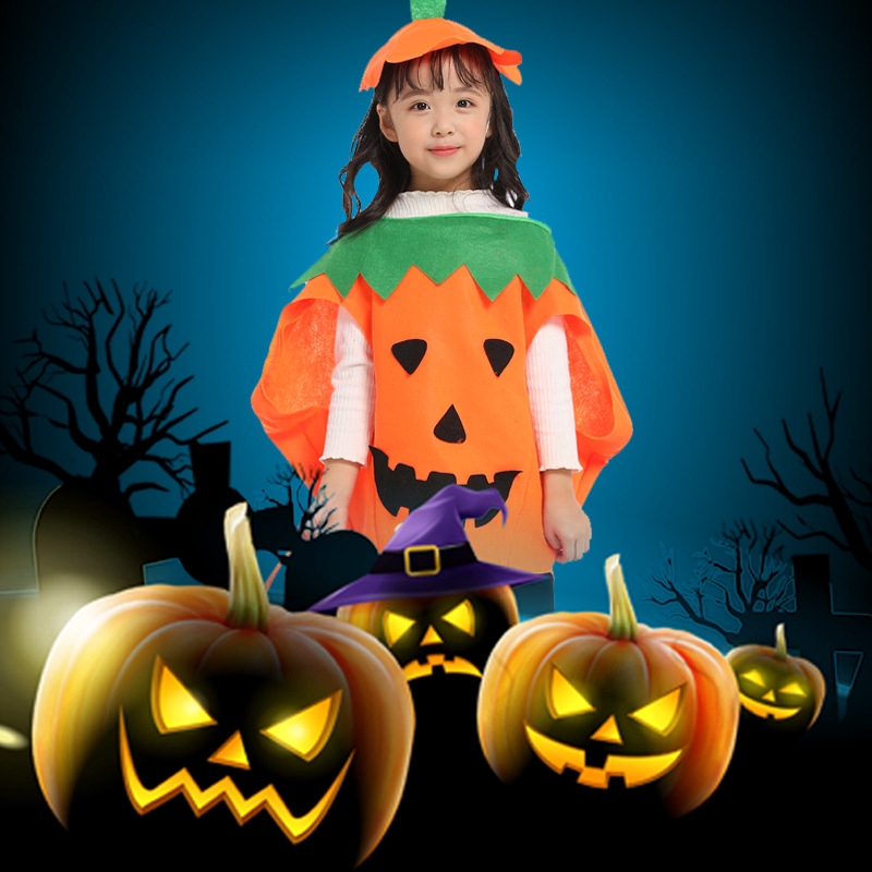 Bộ Đồ Hóa Trang Quả Bí Ngô Đáng Yêu Cho Bé Dịp Halloween