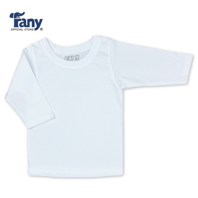 1 cai Áo thun trắng dài tay cho bé 0-3 tuổi hàng Fany 100% cotton