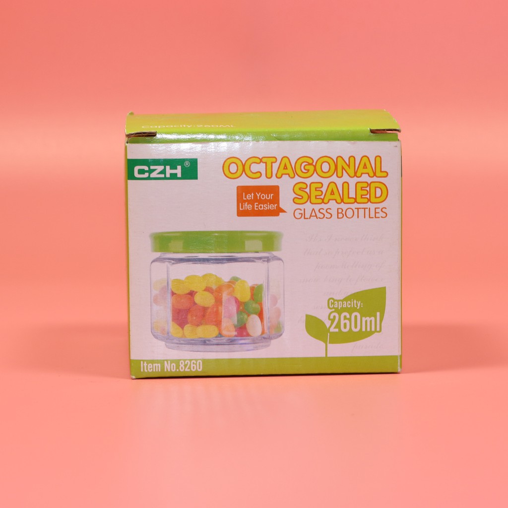 Lọ Thủy Tinh Đựng Gia Vị, Hạt, Bột Các Loại 260ml